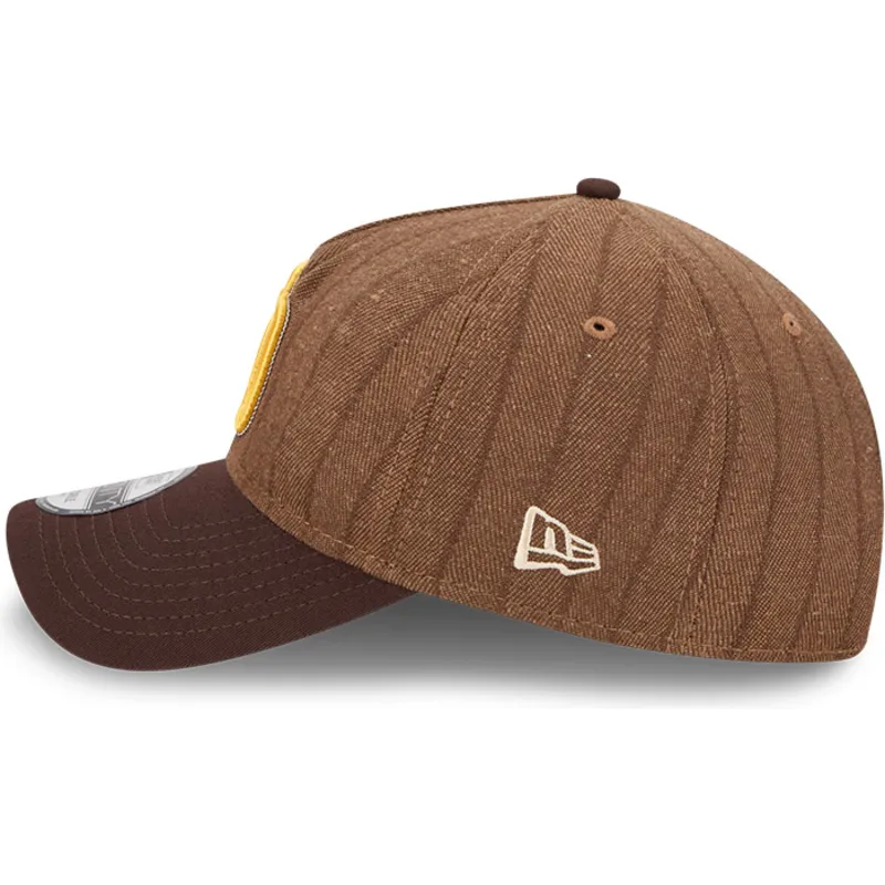 kepure-islenkta-ruda-reguliuojama-juostele-9twenty-a-frame-wool-pinstripe-san-diego-padres-mlb-new-era