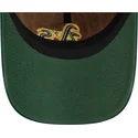 cap-islenkta-brown-adjustable-strap-9twenty-a-frame-wool-pinstripe-oakland-athletics-mlb-new-era