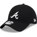 new-era-curved-brim-9twenty-merino-wool-atlanta-braves-mlb-black-adjustable-cap
