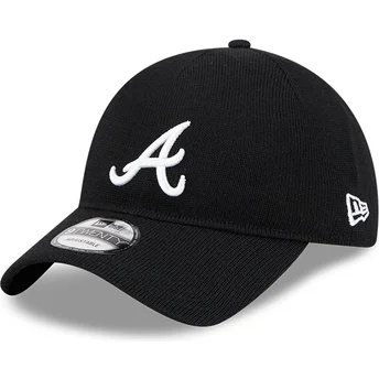 Czarna regulowana czapka z daszkiem 9TWENTY Merino Wool Atlanta Braves MLB marki New Era
