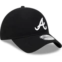 new-era-curved-brim-9twenty-merino-wool-atlanta-braves-mlb-black-adjustable-cap