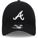 new-era-curved-brim-9twenty-merino-wool-atlanta-braves-mlb-black-adjustable-cap