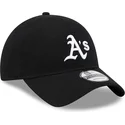 czarna-regulowana-czapka-z-zakrzywionym-daszkiem-9twenty-z-welny-merynosow-oakland-athletics-mlb-marki-new-era