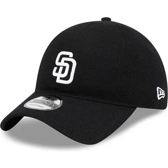 Czarna zakrzywiona czapka z daszkiem regulowana 9TWENTY Merino Wool San Diego Padres MLB od New Era
