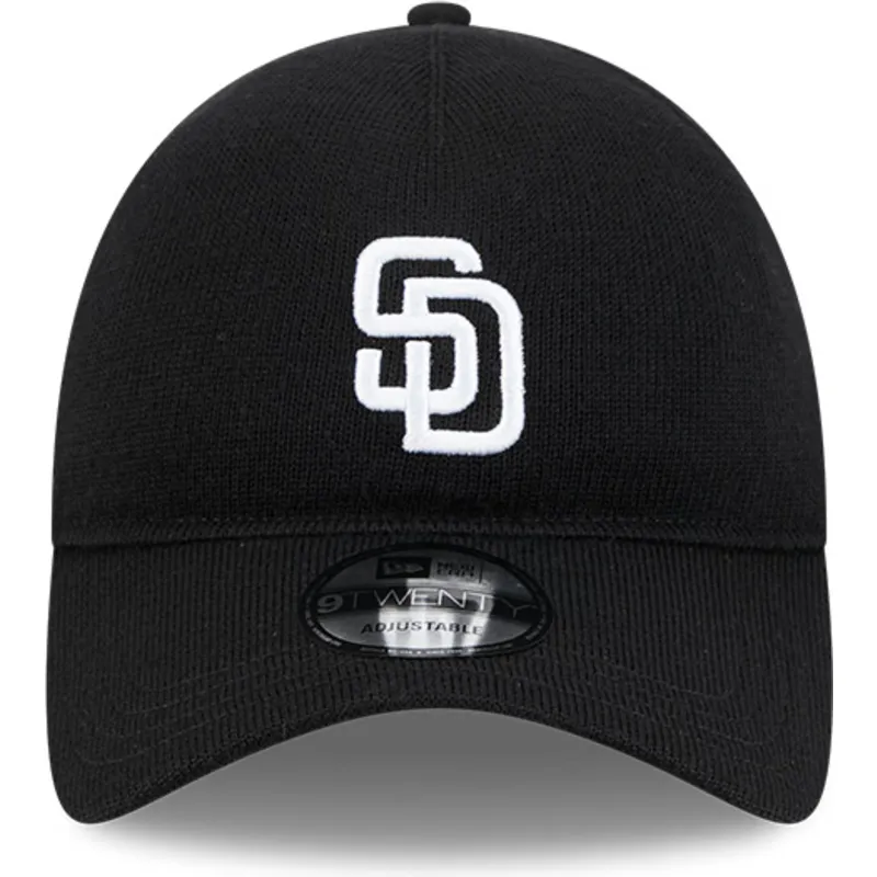 kepure-islenkta-juoda-reguliuojamas-9twenty-merino-wool-san-diego-padres-mlb-new-era