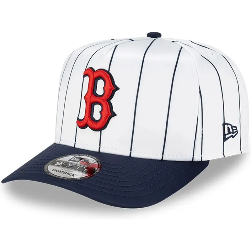 kepure-islenkta-balta-snapback-9fifty-a-frame-satin-pinstripe-boston-red-sox-mlb-new-era