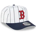 kepure-islenkta-balta-snapback-9fifty-a-frame-satin-pinstripe-boston-red-sox-mlb-new-era