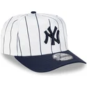 kepure-islenkta-balta-snapback-9fifty-a-frame-satin-pinstripe-new-york-yankees-mlb-new-era