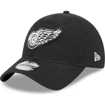 Czarna zakrzywiona czapka regulowana 9TWENTY Stamp Detroit Red Wings NHL od New Era