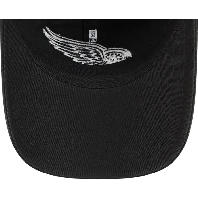 cap-islenkta-black-adjustable-strap-9twenty-stamp-detroit-red-wings-nhl-new-era