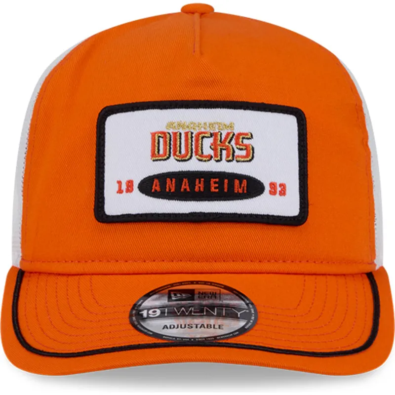 kepure-islenkta-oranzine-snapback-19twenty-embroidered-patch-anaheim-ducks-nhl-new-era