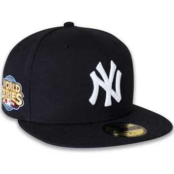 Gorra plana azul marino ajustada 59FIFTY World Series 2009 Side Patch de New York Yankees MLB de New Era