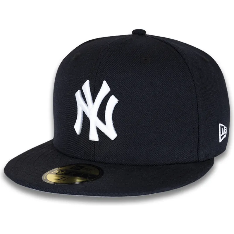 kepure-plokscia-tamsiai-melyna-priglundantis-59fifty-world-series-2009-side-patch-new-york-yankees-mlb-new-era