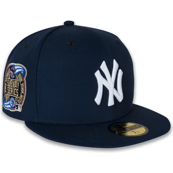 New Era Flat Brim 59FIFTY Subway Series New York Yankees MLB Navy Blue Fitted Cap