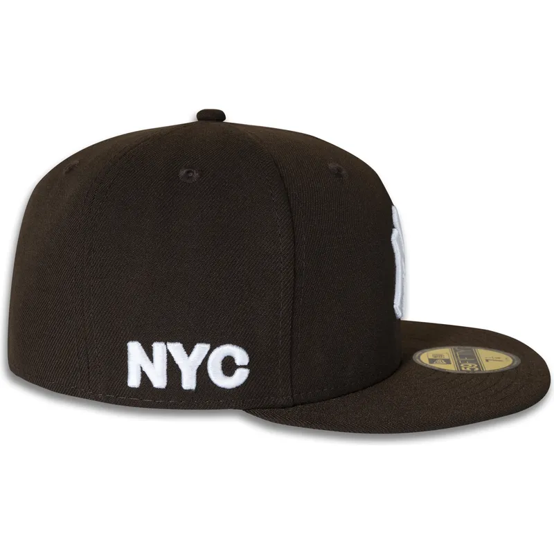 brazowa-dopasowana-czapka-z-daszkiem-59fifty-nyc-side-new-york-yankees-mlb-new-era