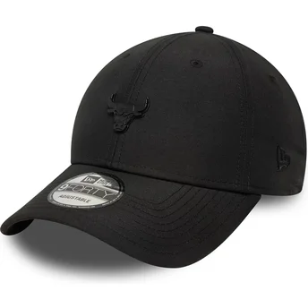 Cap išlenkta black adjustable strap 9FORTY Pin Chicago Bulls NBA New Era