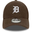 brazowa-czapka-z-zakrzywionym-daszkiem-snapback-9forty-melton-wool-detroit-tigers-mlb-new-era