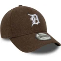 brazowa-czapka-z-zakrzywionym-daszkiem-snapback-9forty-melton-wool-detroit-tigers-mlb-new-era