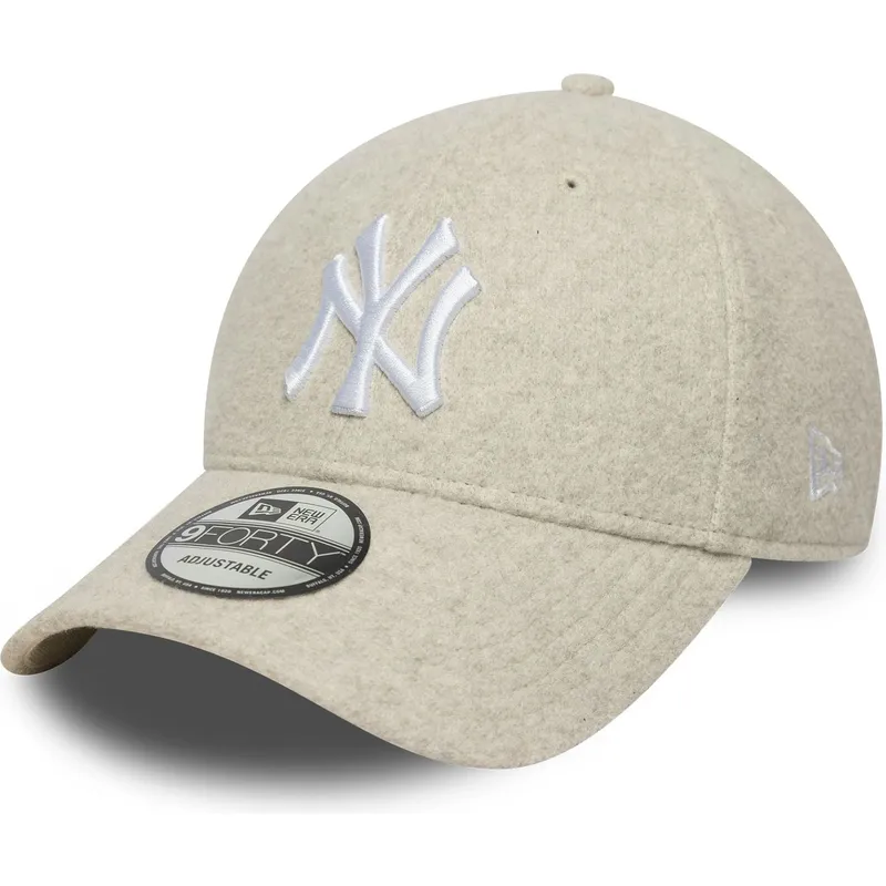 cap-islenkta-beige-snapback-9forty-melton-wool-new-york-yankees-mlb-new-era cap-islenkta-beige-snapback-9forty-melton-wool-new-york-yankees-mlb-new-era
