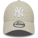 cap-islenkta-beige-snapback-9forty-melton-wool-new-york-yankees-mlb-new-era
