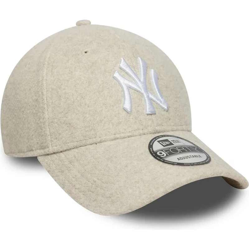 cap-islenkta-beige-snapback-9forty-melton-wool-new-york-yankees-mlb-new-era cap-islenkta-beige-snapback-9forty-melton-wool-new-york-yankees-mlb-new-era
