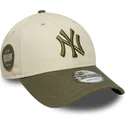 regulowana-bezowo-zielona-czapka-z-daszkiem-9forty-side-patch-new-york-yankees-mlb-new-era