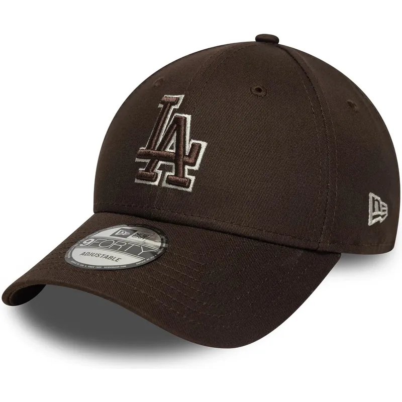 cap-islenkta-brown-adjustable-strap-9forty-outline-los-angeles-dodgers-mlb-new-era