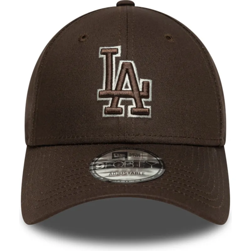 cap-islenkta-brown-adjustable-strap-9forty-outline-los-angeles-dodgers-mlb-new-era