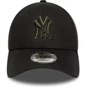 kepure-islenkta-juoda-reguliuojamas-9forty-outline-new-york-yankees-mlb-new-era