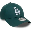 zielona-czapka-z-zakrzywionym-daszkiem-9forty-league-essential-los-angeles-dodgers-mlb-od-new-era-regulowana