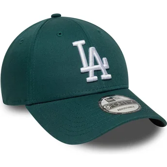 Zielona regulowana czapka z daszkiem 9FORTY League Essential Los Angeles Dodgers MLB New Era