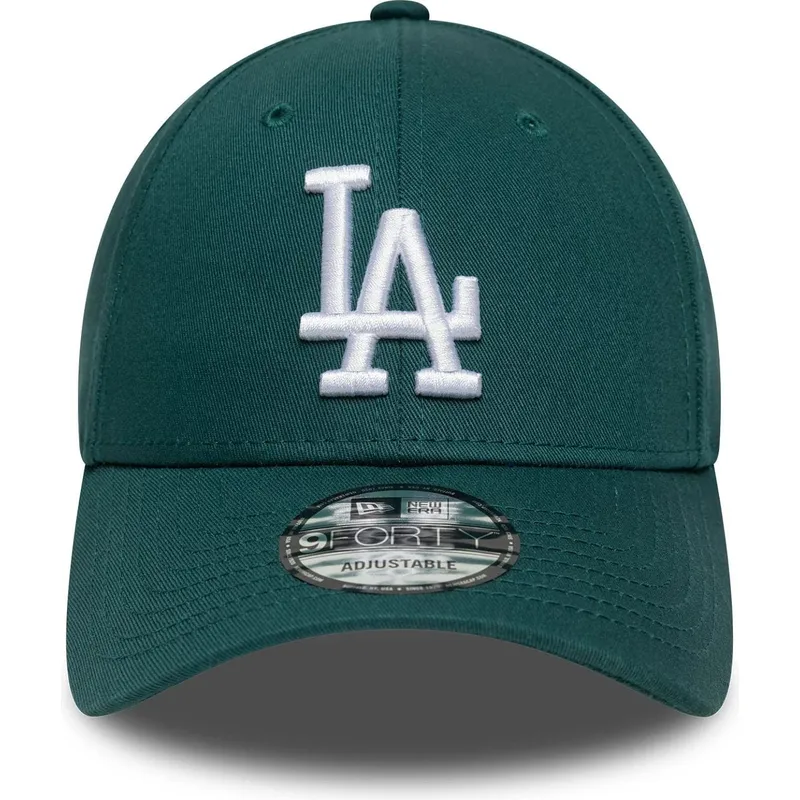 zielona-regulowana-czapka-z-daszkiem-9forty-league-essential-los-angeles-dodgers-mlb-new-era