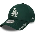regulowana-zielona-czapka-z-daszkiem-9forty-visor-script-los-angeles-dodgers-mlb-marki-new-era