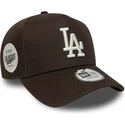 cap-islenkta-brown-snapback-9forty-e-frame-side-patch-los-angeles-dodgers-mlb-new-era