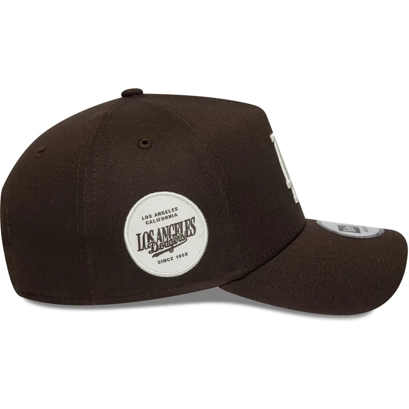 kepure-islenkta-ruda-snapback-9forty-e-frame-side-patch-los-angeles-dodgers-mlb-new-era