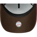 zielono-brazowa-czapka-z-zakrzywionym-daszkiem-snapback-9forty-e-frame-suede-visor-los-angeles-dodgers-mlb-od-new-era