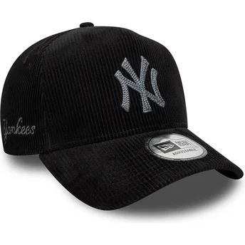 Cap išlenkta black adjustable strap 9FORTY E Frame Cord New York Yankees MLB New Era