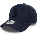 kepure-islenkta-tamsiai-melyna-snapback-9forty-e-frame-melton-los-angeles-dodgers-mlb-new-era