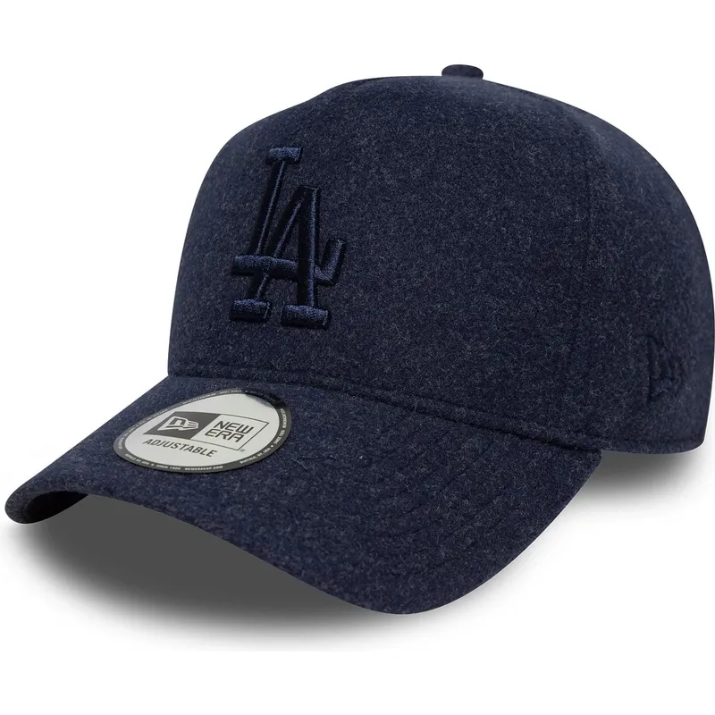 kepure-islenkta-tamsiai-melyna-snapback-9forty-e-frame-melton-los-angeles-dodgers-mlb-new-era