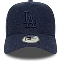 kepure-islenkta-tamsiai-melyna-snapback-9forty-e-frame-melton-los-angeles-dodgers-mlb-new-era