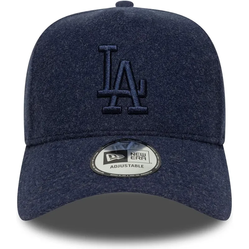 kepure-islenkta-tamsiai-melyna-snapback-9forty-e-frame-melton-los-angeles-dodgers-mlb-new-era