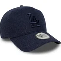 kepure-islenkta-tamsiai-melyna-snapback-9forty-e-frame-melton-los-angeles-dodgers-mlb-new-era
