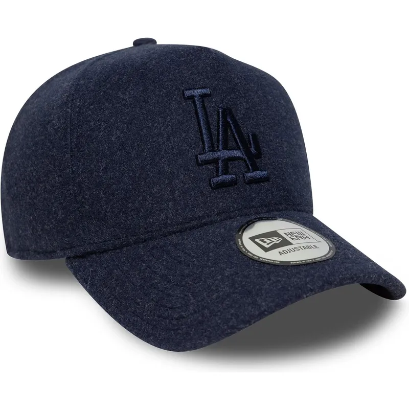 kepure-islenkta-tamsiai-melyna-snapback-9forty-e-frame-melton-los-angeles-dodgers-mlb-new-era