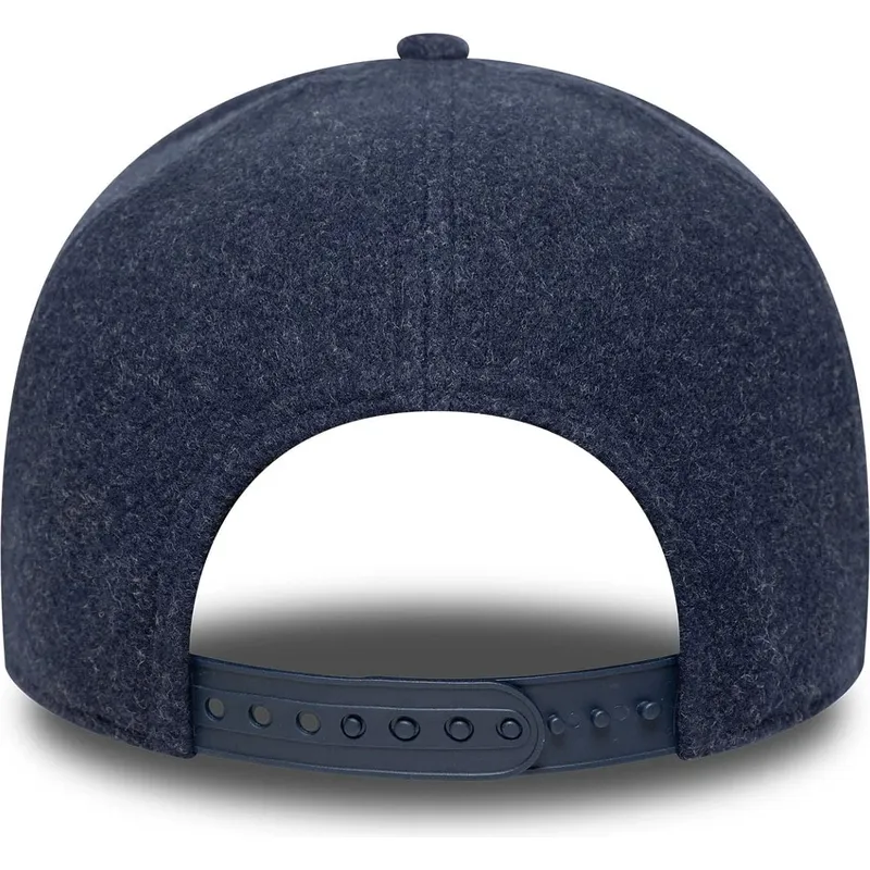 kepure-islenkta-tamsiai-melyna-snapback-9forty-e-frame-melton-los-angeles-dodgers-mlb-new-era