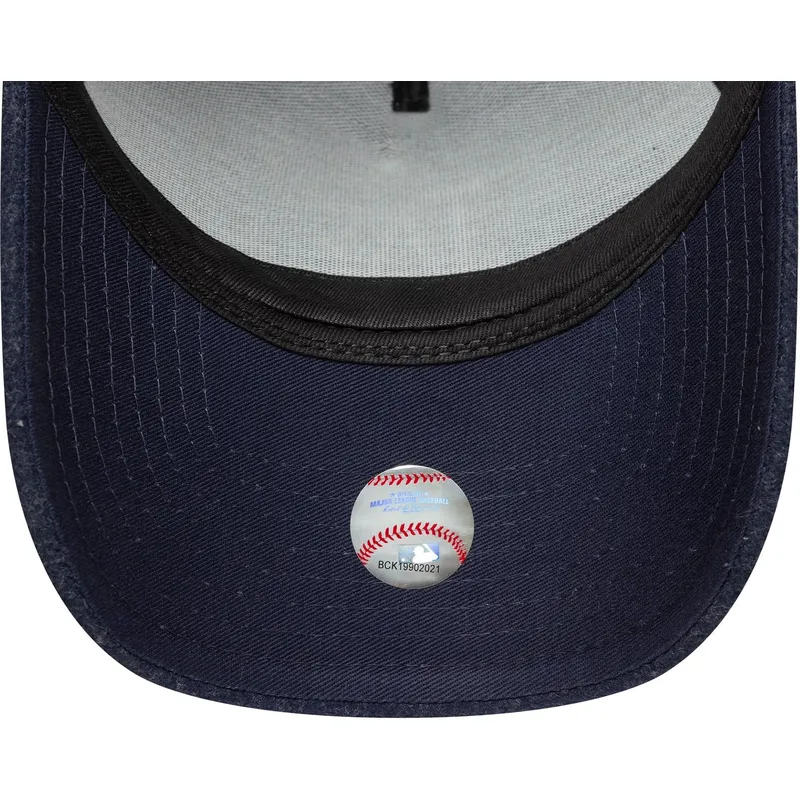 kepure-islenkta-tamsiai-melyna-snapback-9forty-e-frame-melton-los-angeles-dodgers-mlb-new-era
