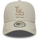 cap-islenkta-beige-snapback-9forty-e-frame-tonal-icon-los-angeles-dodgers-mlb-new-era