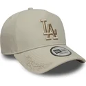 bezowa-czapka-z-daszkiem-typu-snapback-z-bezowym-logo-9forty-e-frame-tonal-icon-los-angeles-dodgers-mlb-marki-new-era