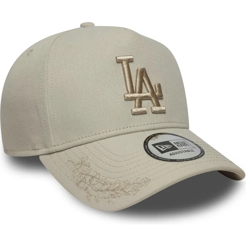 cap-islenkta-beige-snapback-9forty-e-frame-tonal-icon-los-angeles-dodgers-mlb-new-era