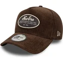 brazowa-czapka-z-zakrzywionym-daszkiem-snapback-9forty-e-frame-patch-cord-marki-new-era