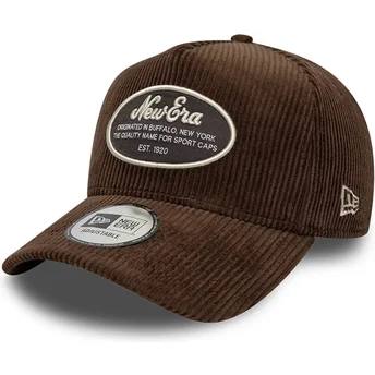 Czapka z daszkiem brązowa snapback 9FORTY E Frame Patch Cord New Era